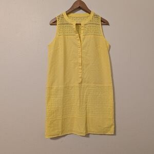 LOFT Yellow Sleeveless Dress